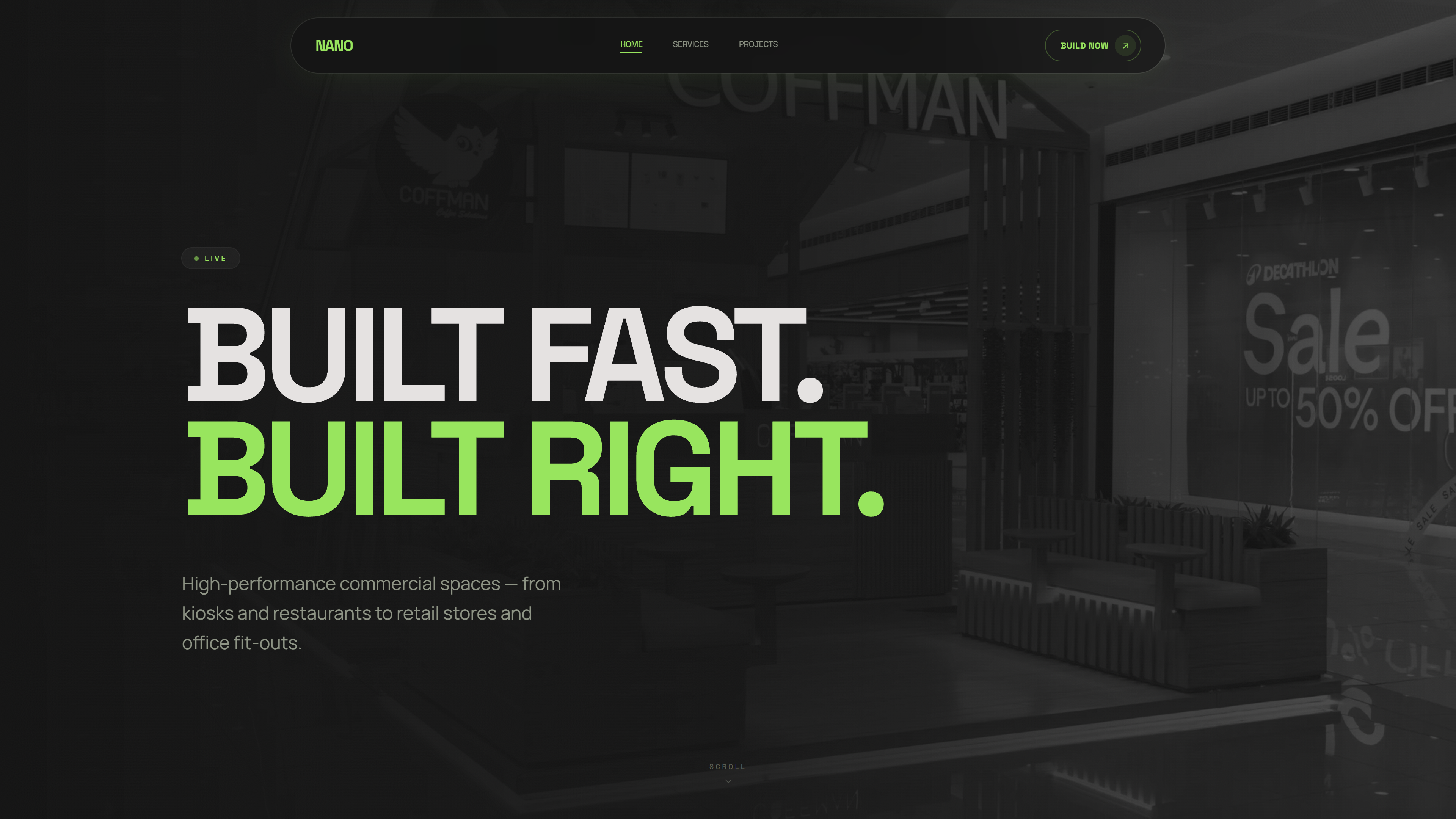 NANO Structures — Construction website by StackHaus