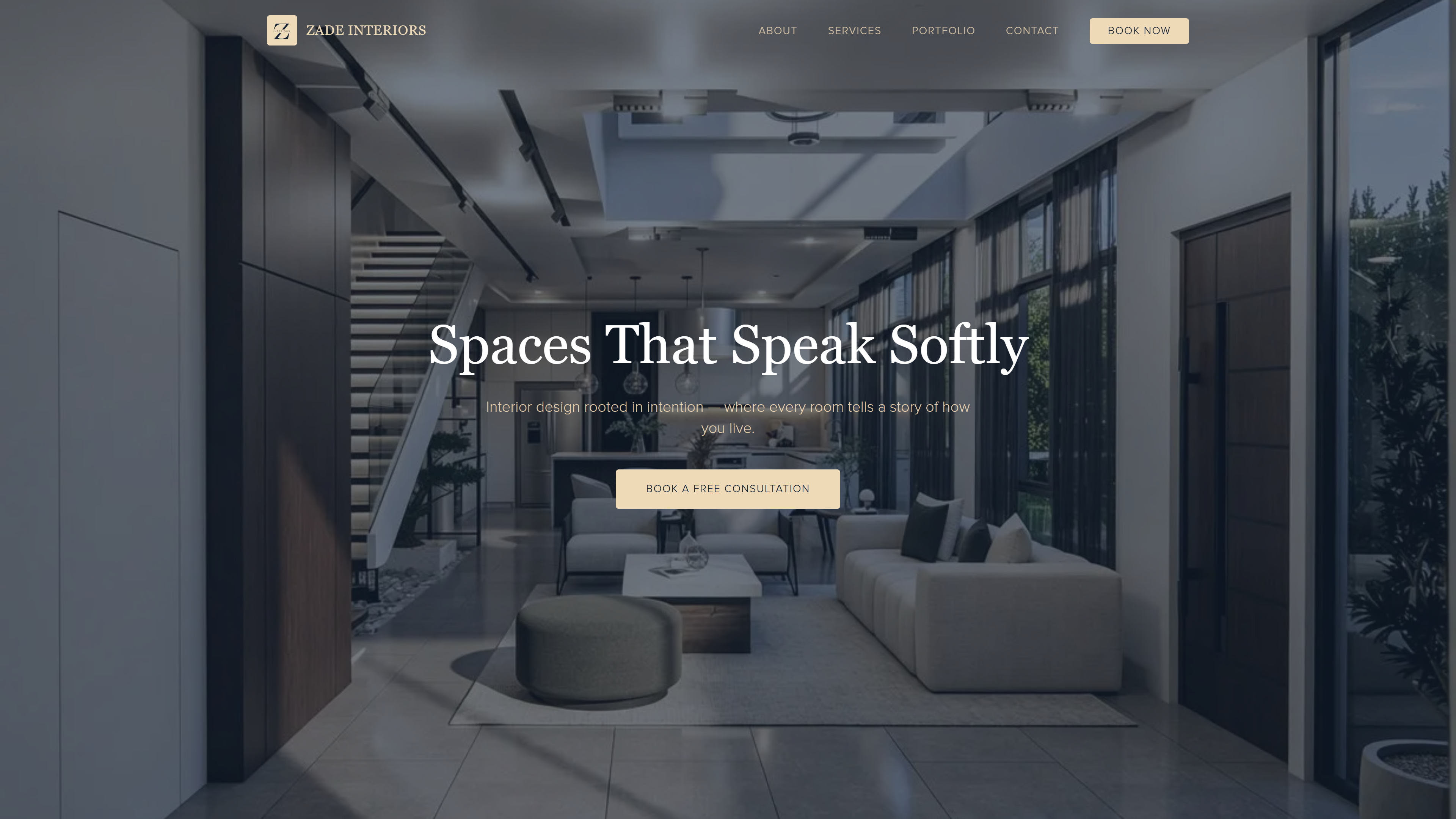Zade Interiors — Interior Design website by StackHaus